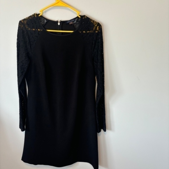 Tommy Hilfiger, Women's Black, Long Sleeve Lace, Shift Dress SZ 8 - Picture 7 of 8